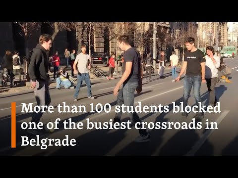 Serbian Students Play Football, Read Books On Belgrade Streets As Election Protests Continue