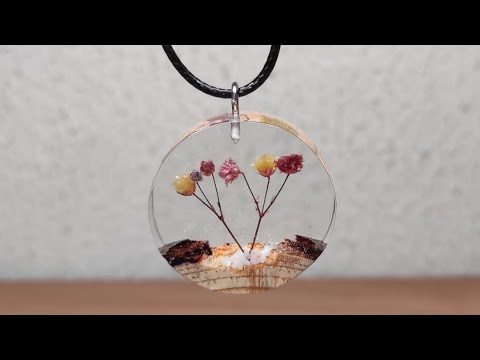 Epoxy Necklace -  How To Making a Epoxy Necklace from Scratch (DIY)