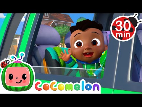 Waving in the Car | CoComelon | 🚌Wheels on the BUS Songs! | 🚌Nursery Rhymes for Kids