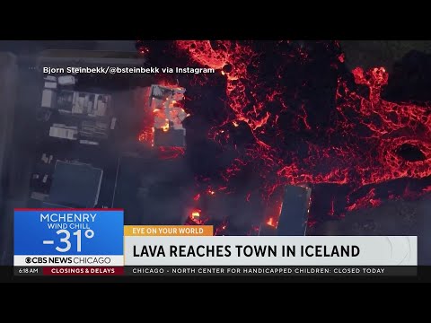 Video: Iceland volcano erupts again, spewing lava toward town near country's main airport