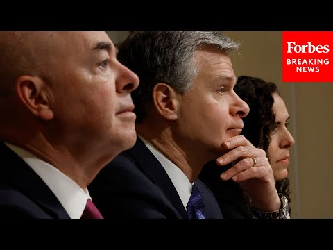 JUST IN: Wray, Mayorkas Grilled By Lawmakers In House Homeland Security Committee Hearing | PART 1