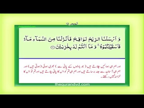 Para 14 - Juz 14 Rubama HD Quran Urdu Hindi Translation