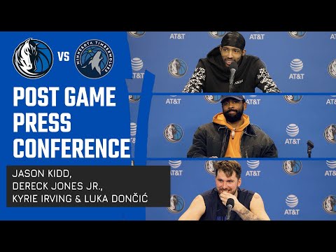 Jason Kidd, Derrick Jones Jr, Kyrie Irving, &amp; Luka Dončić | Press Conference vsMIN | 01/07/24