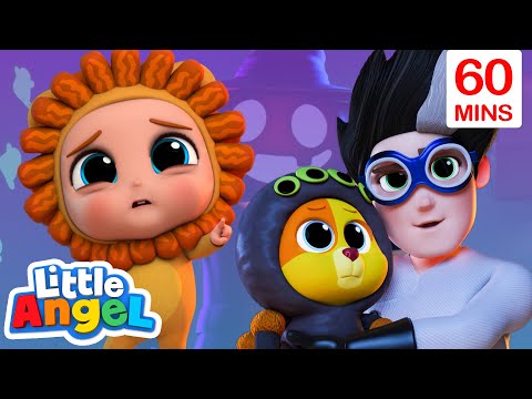 Don't Fear Halloween Baby John | Little Angel - Bingo and Baby John | Nursery Rhymes and Kids Songs