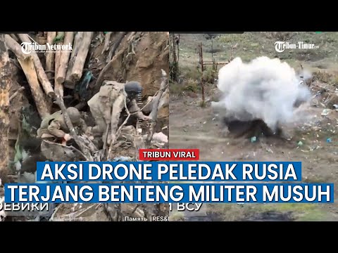 Drone Peledak Rusia Terjang Benteng Tentara Ukraina, Ledakan Dahsyat Terekam Jelas!