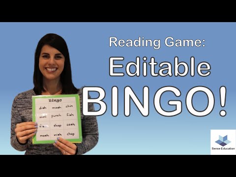 Bingo! || Reading Game for Kids || Sense Education