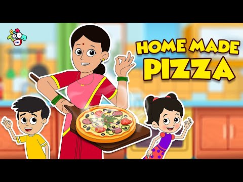 Homemade Pizza Story | Animated Stories | English Cartoon | Moral Stories | PunToon Kids