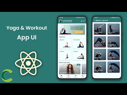 Yoga &amp; Home Workout App UI in React Native