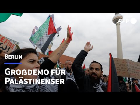 Berlin: Tausende zeigen Solidarit&auml;t mit Pal&auml;stinensern | AFP