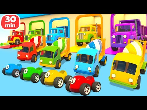 Die Helfer Autos und Leo der Lastwagen. Zeichentrickfilme f&uuml;r Kinder | 30 min. Kompilation