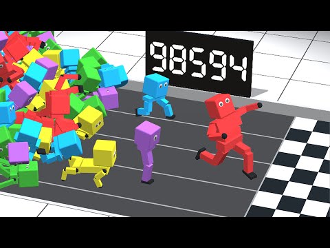 AI Olympics - 100m Race (deep reinforcement learning)