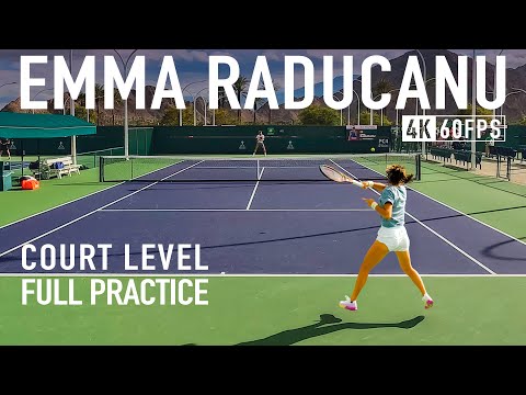 Emma Raducanu | Court Level Practice PART1 [2023 IW]