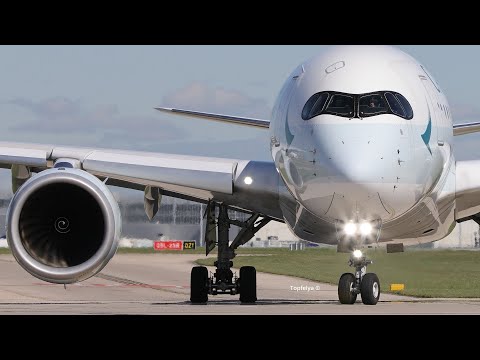 Thrilling Airbus A350 Acceleration and short takeoff