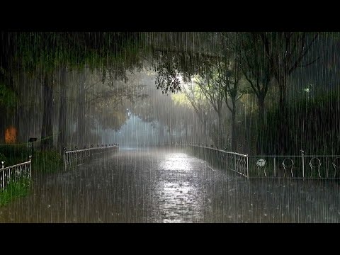 The best Rain sound is produced by Heavy rain. Cool White noise that makes you forget your Insomnia