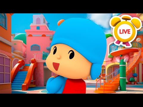 🎒 De volta &agrave; escola [ AO VIVO ]  | POCOYO PORTUGU&Ecirc;S do BRASIL | Desenhos animados para crian&ccedil;as