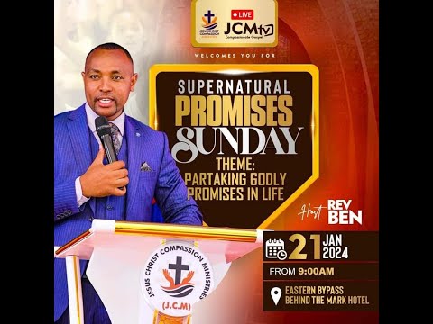 JCM SUPERNATURAL PROMISES SUNDAY SERVICE   THEME: PARTAKING GODLY PROMISES IN LIFE {church service}