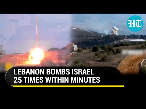 Hezbollah's Carpet-Bombing On Israel After IDF's Shelling In Southern Lebanon | Watch