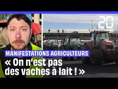 Manifestation des agriculteurs : &laquo; On n'est pas des vaches &agrave; lait &raquo;