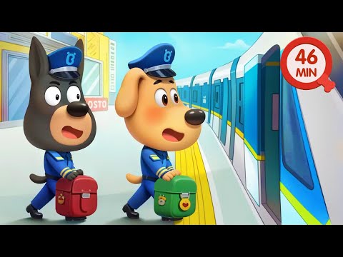 Safe Travels on Trains🚆| Kids Cartoon | Safety Tips for Kids | 👮🔍Police Cartoon | Sheriff Labrador