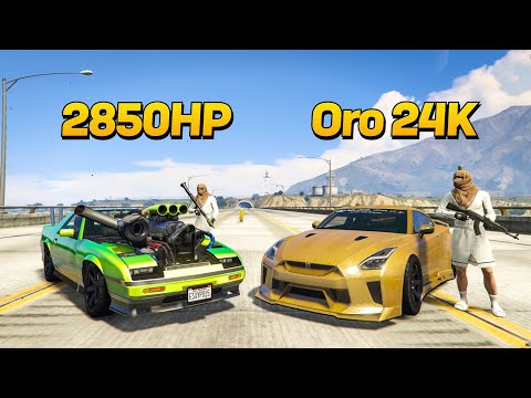 Rescatamos El GTR Dorado De Los Arabes En El Carro De 2850Hp Gta Rp