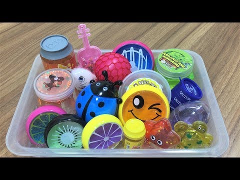 Mixing Store Bought Slime into Clear Slime | Slimesmoothie | Satisfying Slime Videos !