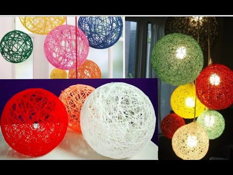 Easy DIY lamp ideas | how to make lamp at home | lamp | balloon lamp| Christmas deccortion ideas