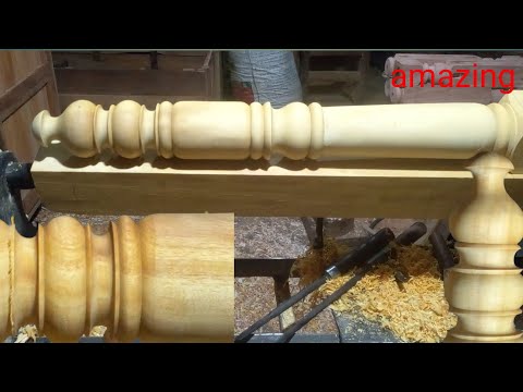 Beautiful wood carving //woodturning