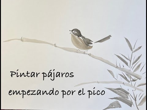 Sumie - Como pintar p&aacute;jaros desde el pico