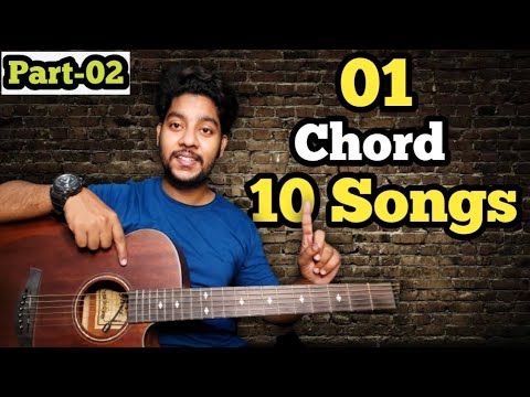 1 Chord And 10 Songs | Part-02 | Easy Guitar Lesson For Beginners | By Acoustic Awadh Boy