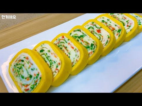 How to make Korean Egg Rolls :: Beautiful Rolled omelet :: 36 meals