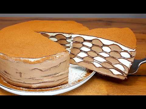 Without an oven / No one will guess how you prepared it!. 🍫 Chocolate Crape Cake