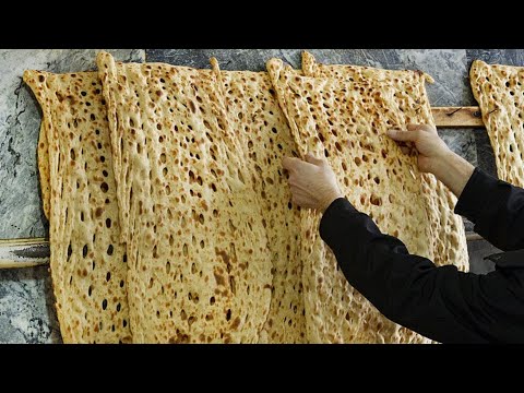 Sangak bread recipe/baking sangak bread/sangak bread making/sangak bread iran