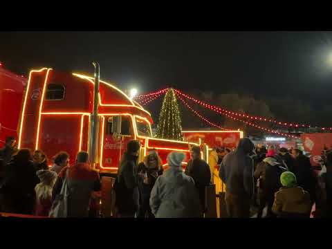 Coca Cola Weihnachts Truck Tour 2023 im Olympiapark M&uuml;nchen 