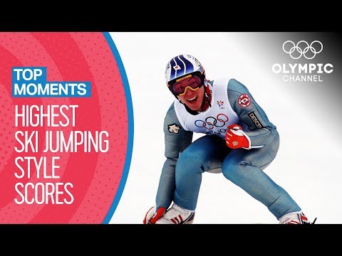 Top Olympic Ski Jumping Style Scores of All-Time | Top Moments