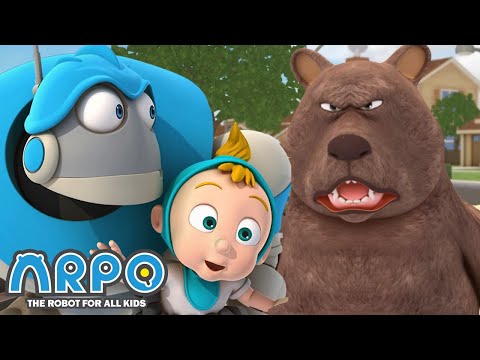 Bear ATTACK!!!- ARPO the Robot | | Cartoons for Kids | Robot Animation