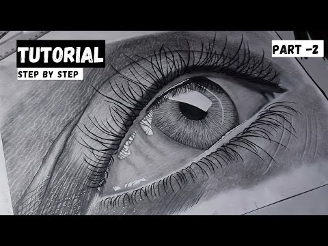 Drawing Hyper Realistic Eye - Easy Step-by-Step Tutorial Part-2 