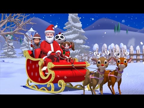 Jingle bells | Christmas song with Santa Claus | Nursery rhymes | Kids songs | Kiddiestv