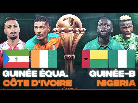 🔴🇬🇶🇨🇮 GUINEE EQUATORIALE - COTE D'IVOIRE LIVE + 🇬🇼🇳🇬 GUINEE BISSAU - NIGERIA LIVE / CAN 2024 / CAN