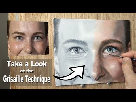 Oil Painting Tutorial | Grisaille Techniques. PORTRAIT STUDY For Beginners and onwards.