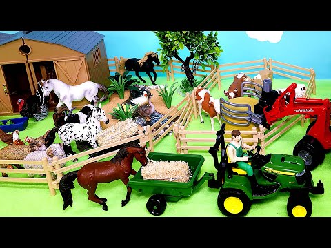 Fun Farm Diorama and Barnyard Animal Figurines