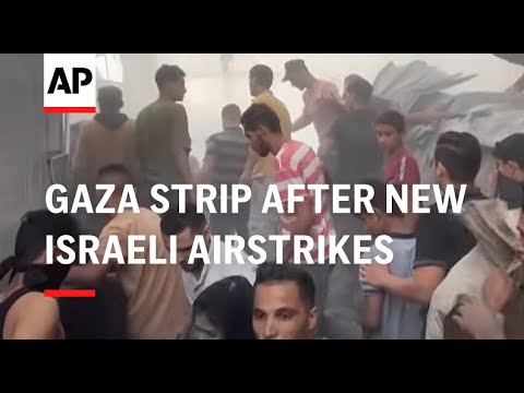 Ambulances, chaos and twisted metal in Gaza Strip after new Israeli airstrikes