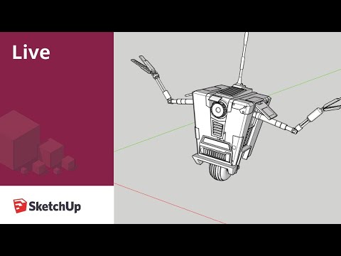 Live Modeling Claptrap from Borderlands 3 in SketchUp