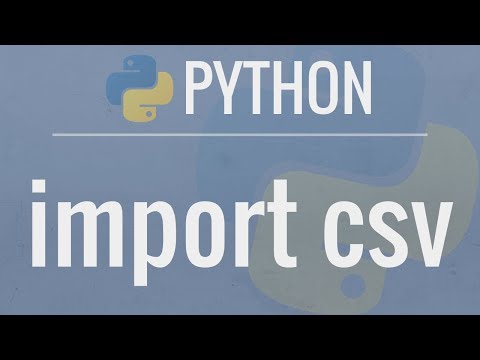 Python Tutorial: CSV Module - How to Read, Parse, and Write CSV Files