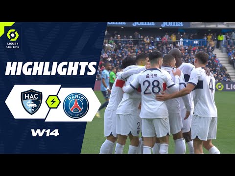 HAVRE AC - PARIS SAINT-GERMAIN (0 - 2) - Highlights - (HAC - PSG) / 2023-2024