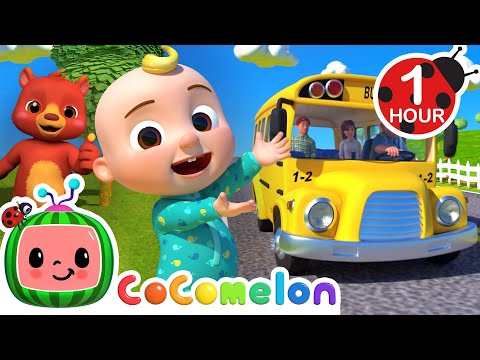 [ 1 HOUR LOOP ] Wheels On The Bus! 🚌🎶| Fun Learning Cocomelon Loops | Nursery Rhymes &amp; Kids Songs