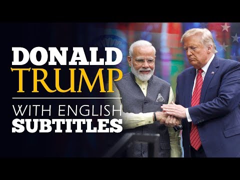 ENGLISH SPEECH | DONALD TRUMP: America Loves India (English Subtitles)