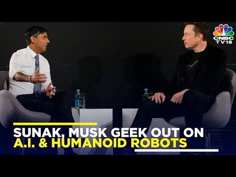 Elon Musk &amp; Rishi Sunak Discuss 'Deadly Robots' At AI Summit | Humanoid Robots | AI Summit | IN18V