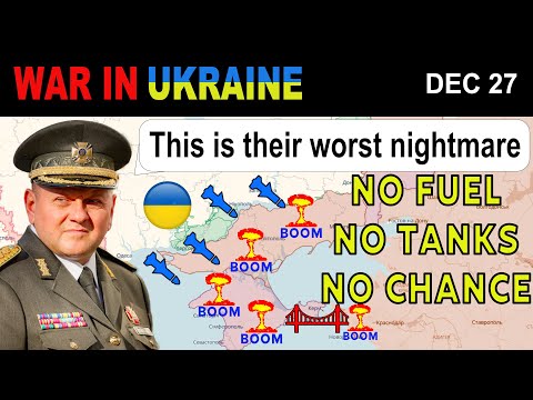 27 Dec: Clever! Ukrainians BLOW UP RUSSIAN FUEL DEPOTS FOR TANKS | War in Ukraine Explained