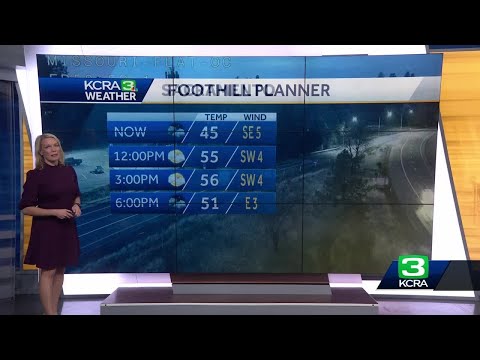 Rain and snow showers ahead for Northern California