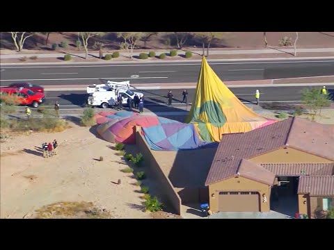 Hot Air Balloon Crash-Lands Near Woman&rsquo;s Home